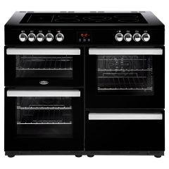 Belling 444444098  110E 110cm Electric Rangecooker with Double Oven and Ceramic Hob - Black