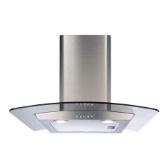 Cda ECP62SS Curved glass extractor, Ducted/re-circulating, LED lights,SS
