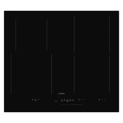 Cda HN6860FR 4 zone induction hob, single bridge, configurable, slim depth, hood connect (CHC60BL)