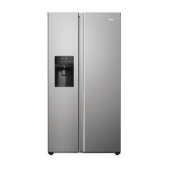 Haier HSR5918DIMP American Style Fridge Freezer
Freestanding, No Frost, Light Led, Class D, Platinum