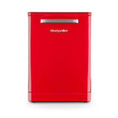 Montpellier MAB1353R Dishwasher - Red - 13 Place Settings