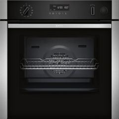Neff B3AVH4HH0B 59.4cm Built In Electric Oven with Steam Function - Stainless Steel