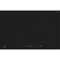 Neff T68FUV4L0 90Cm Flex Induction Hob, Bevel Front. 1 X Flex + 3 Zones, Anthracite Grey Twist Pad, 