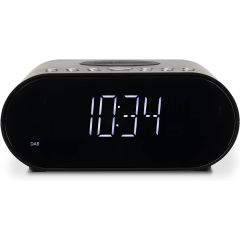 Roberts Radio ORT-CHARGEDBK DAB/DAB+/FM alarm clock radio with wireless smartphone charging in Black