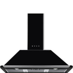 Smeg KT100BLE 100cm Victoria Chimney Hood Black