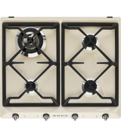 Smeg SR964PGH 60cm Gas Hob - Cream