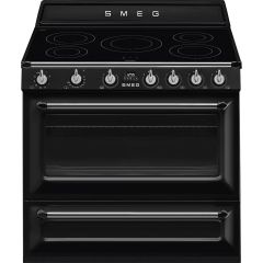Smeg TR90IBL2 90cm Victoria Electric Range Cooker Black