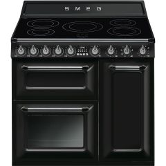 Smeg TR93IBL2 90cm Victoria Electric Range Cooker Black