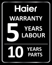 Haier 5 year warranty 10 year parts 