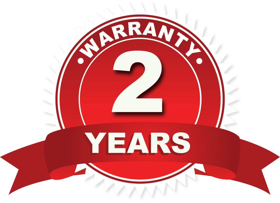 2 Year warranty