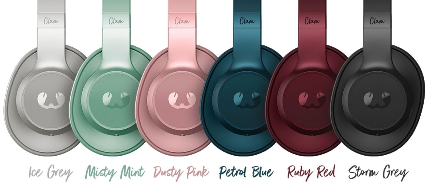 Rebel headphones in six different colours.